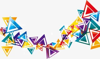 动感三角元素免抠