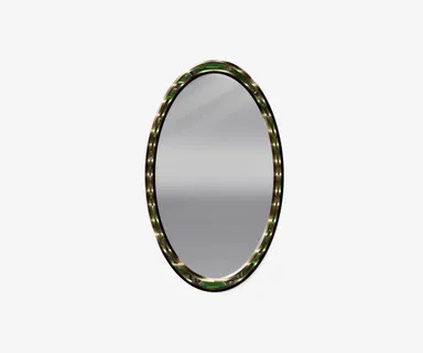 椭圆形镜子免抠