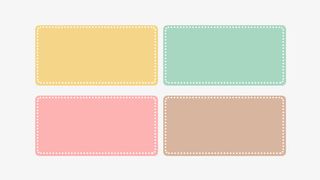 卡通唯美矩形优惠券促销边框免抠