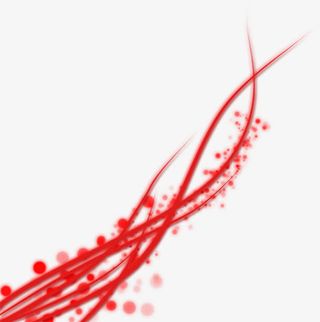 红色缠绕光晕免抠