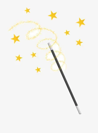 能变出五角星的魔法棒免抠