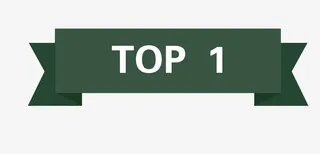 墨绿色丝带标签免抠