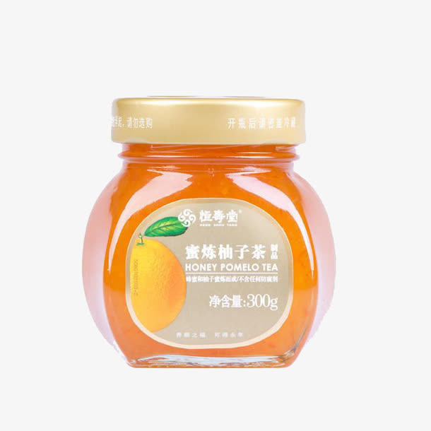 恒寿堂柚子茶灌装免抠
