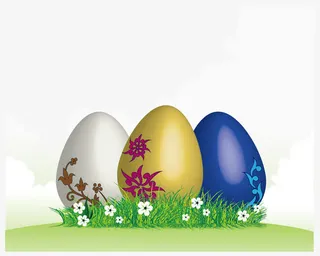 矢量图三个大蛋免抠