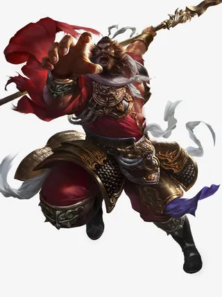 创意合成光效效果孙悟空免抠