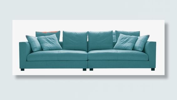 清新现代简约客厅沙发免抠