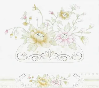 两朵盛开的素雅鲜花免抠