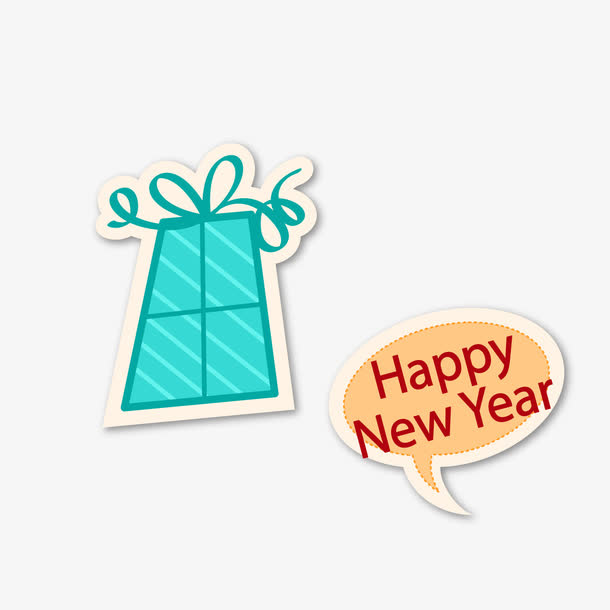 新年快乐矢量图免抠