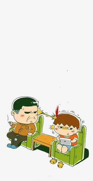 扁平化卡通人物免抠