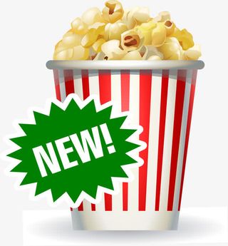 矢量手绘爆米花免抠