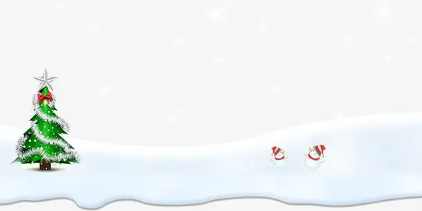 雪地上的雪人免抠
