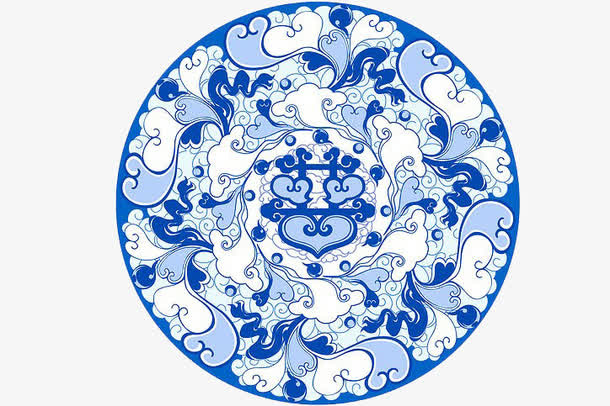 青花图纹免抠