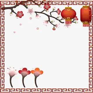樱花边框免抠