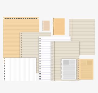 10款活页笔记本设计矢量素材免抠
