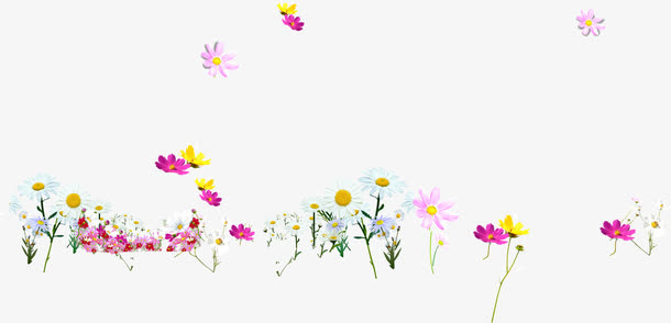 春天芬芳的花朵免抠