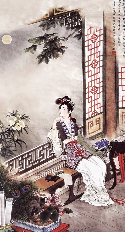 工笔人物画免抠