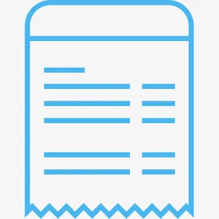 收据简单线路会计免抠