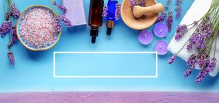 淘宝薰衣草小清新简约大气banner背景高清