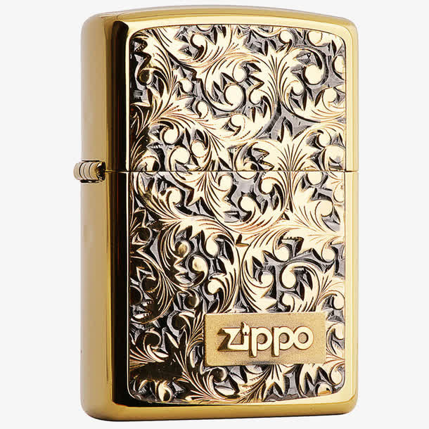 打火机英文花纹Zippo欧洲风免抠