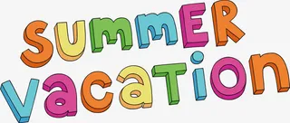 summer 假期 卡通自然免抠