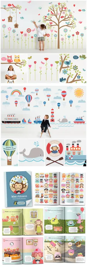 扁平风格室内平面小女孩免抠