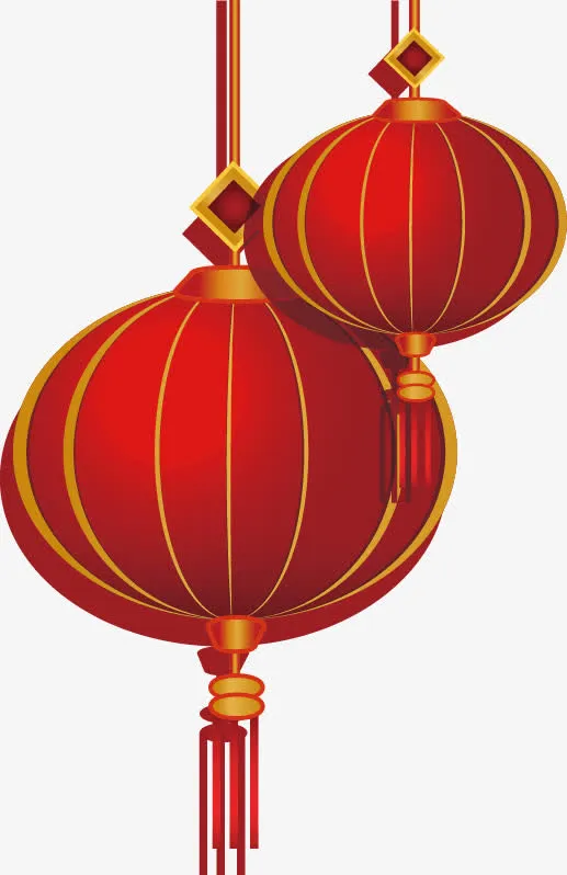 矢量手绘灯笼免抠