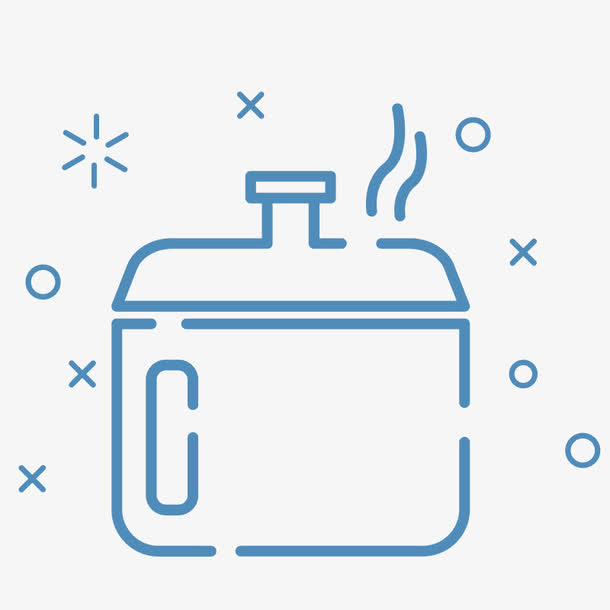 蒸汽电饭锅图标卡通免抠