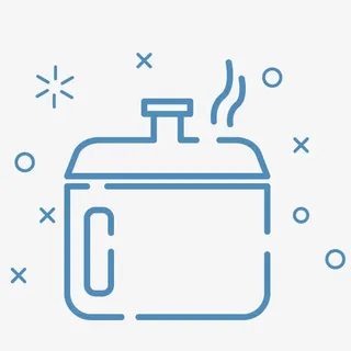 蒸汽电饭锅图标卡通免抠