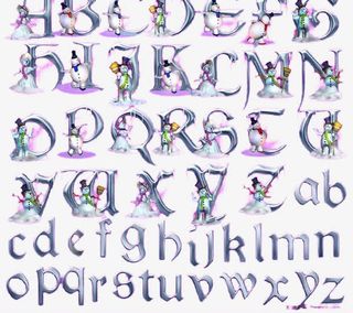 圣诞节英文字母免扣素材免抠