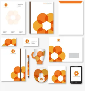 矢量公司统一文档纸张免抠