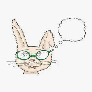 郁闷的兔子免抠