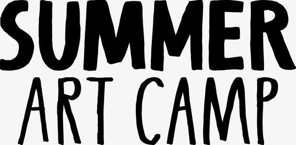 summer camp标题免抠