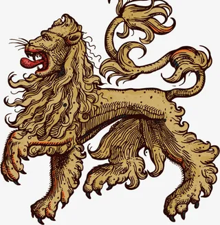 神话宗教中世纪复古金属图章免抠