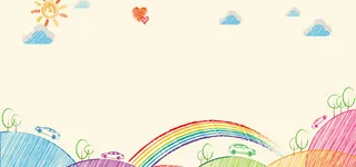 手绘可爱卡通背景高清