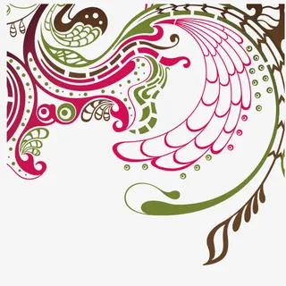 凤凰 中国风 吉祥 飞翔 花纹背景