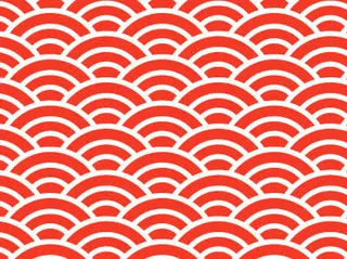 水波纹祥云背景装饰