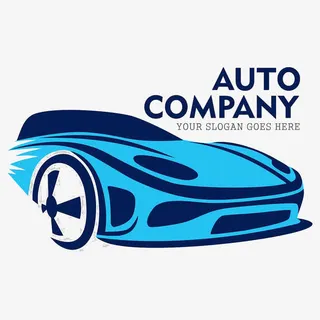 汽车蓝色卡通洗车PNG免抠