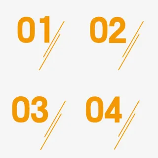 数字标题免抠标签元素