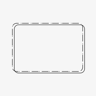 简约边框虚线圆角矩形海报公众号排版免抠