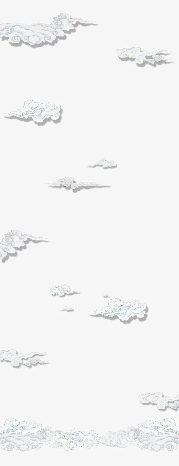 白云背景免抠