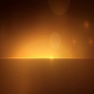 黄色星光风景海报免抠