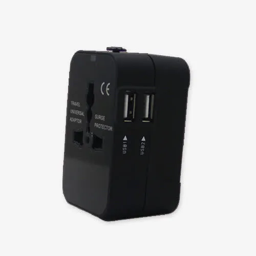 黑色转换器插座免抠