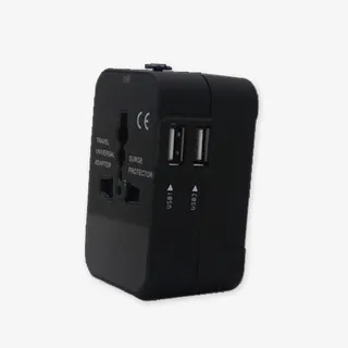 黑色转换器插座免抠