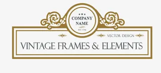 欧式花纹边框免抠