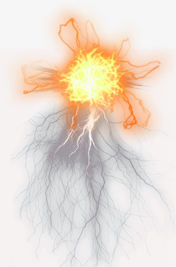 免抠炫酷雷电光效素材免抠