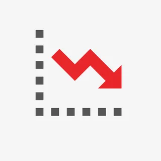 红色箭头数据图标免抠