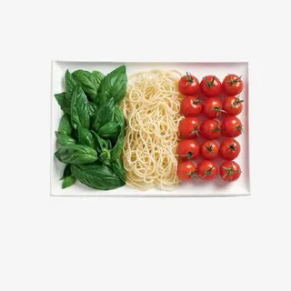 一盒青菜西红柿配餐免抠