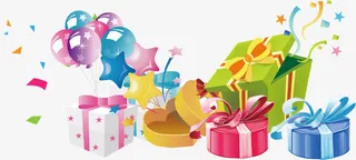 装饰卡通礼物盒免抠