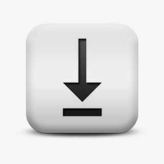 磨砂白广场图标箭最后箭头下来箭免抠