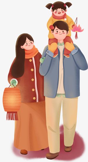 卡通人物家人免抠